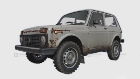 拉达Niva（Dayz） - Lada Niva (dayz) 3D model-5