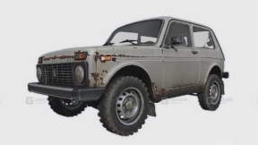 拉达Niva（Dayz） - Lada Niva (dayz) 3D model-5