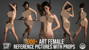 1000+ 艺术女性参考图片（含道具）  1000+ Art Female Reference Pictures with Props