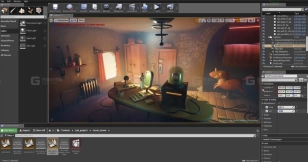 综合使用Maya+SP+Unreal制作卡通风格室内场景教程（3dEx Unreal Engine Interior Scene）