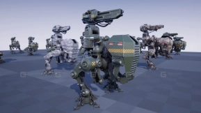 【UE】科幻轻型双足机甲  SCI FI  Light Biped Mech