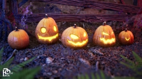 【UE】万圣节南瓜    10余种变体与植被  Halloween Pumpkins   10+ Variations & Vegetation