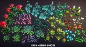 奇幻植物花草模型