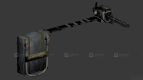 加特林机枪3D模型-63 - Gatling Gun 3D model-63