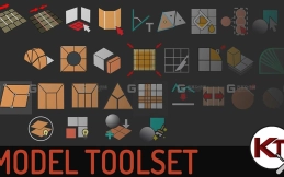 Maya超强快捷建模工具包 KT Modeling Toolset