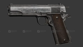 柯尔特45手枪 - Colt 45 3D model-5