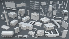 40+建筑屋顶设备合集1 Building Roof Collection - 1 - 40 pieces