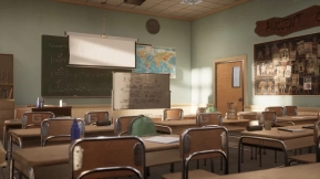 【UE】高中教室环境（高中学院教室三维场景） High School Classroom Environment ( High School Liceum Class Room College 3d )