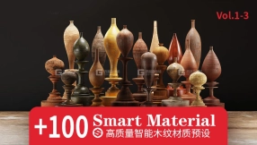 124组Substance木纹智能材质第一二三套 ArtStation – Wood Smart Materials Collection Vol.1-3