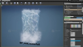【UE】写实瀑布水流特效 Realistic Waterfall and Water VFX