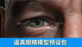 【模型】逼真眼睛模型预设包 FlippedNormals – Eye Kit