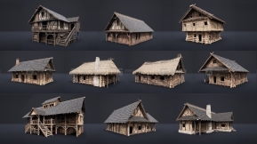 【UE】可进入的中世纪房屋和小屋  Enterable Medieval Houses and Cottages – v1