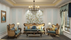 场景-维多利亚风格雅致客厅 - Scene- Victorian Elegance Living Room