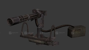 加特林机枪-1 - Minigun 3D model-1