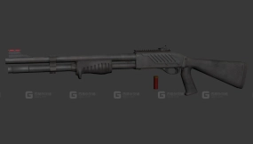 雷明顿870 3D模型-10 - Remington 870 3D model-10