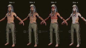 【UE】萨满巫师角色模型 Apache Shaman