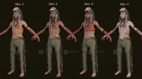 【UE】萨满巫师角色模型 Apache Shaman