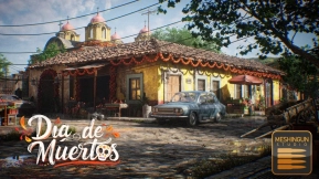 【UE】墨西哥亡灵节《寻梦环游记》场景  Mexico  Day of the Dead (Dia de los Muertos)