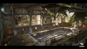 【UE】废弃游泳池环境（废弃建筑泳池末日游泳）  Abandoned Swimming Pool Environment ( Abandoned Building Pool Apocalyptic Swim )