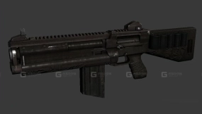 僵尸世界大战中的霰弹枪3D模型-37 - Shotgun from World War Z 3D model-37