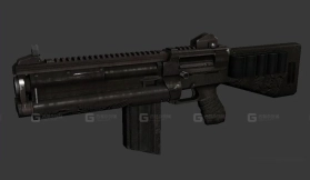 僵尸世界大战中的霰弹枪3D模型-37 - Shotgun from World War Z 3D model-37