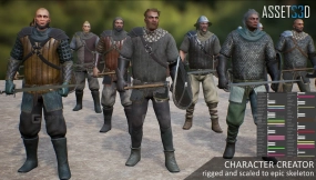 【UE】模块化中世纪战士01  Modular Medieval Warrior 01