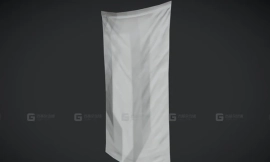 HSG 大旗帜 PBR游戏就绪 HSG - Large Flag - PBR Game Ready