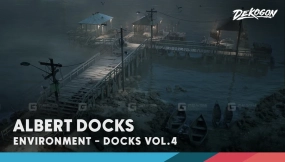 【UE5.4】码头卷4 - 阿尔伯特码头（模块化 低多边形）  DOCKS VOL.4 - Albert Docks (Modular   Low Poly)