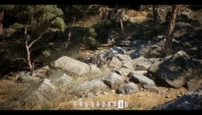 【UE】地中海岛屿套装（岛屿环境 - 松林岛屿 - 森林） Mediterranean Island Pack (Island Environment - Pine Forest Island - Forest)