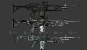 FN米尼米-FnMinimi 3D model-40