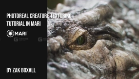 Gumroad - REALISTIC Creature Texturing Painting Tutorial 鳄鱼真实皮肤纹理贴图【Mari】【SP】