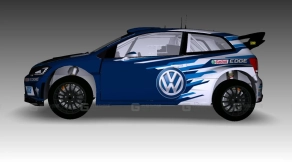 2016年大众Polo R WRC - 2016 Volkswagen Polo R WRC 3D model-38