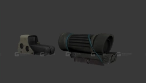 M145全息瞄准镜 3D模型-66 M145&HOLO 3D model-66