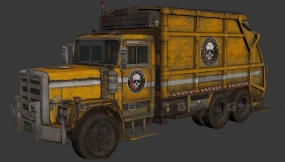 垃圾车 - Dumpster Truck 3D model-230