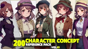 200个角色概念参考包 第三卷  200 Character concept Reference Pack Vol.03