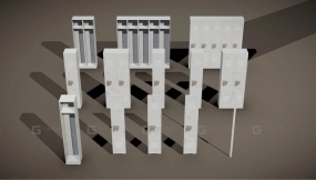 学校储物柜 PBR游戏就绪 School - Locker School - PBR Game Ready