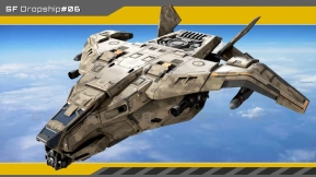 【UE】垂直起降运输飞船  VTOL Dropship Spaceship
