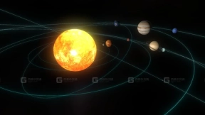 太阳系动画模型 - Solar System animation