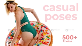 女性休闲姿势 - 2 - 艺术家参考集 Casual Women Poses - 2 - References For Artists