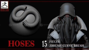 15款机械机器软管管道笔刷  Hoses brush