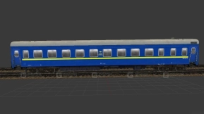 包厢客车 - Купейный вагон « УЗ » 3D model-15