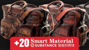 20组Sustance皮革材质球 ArtStation Marketplace – 20 Leather Smart Materials