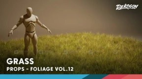【UE】植被 第12卷 - 草地（低多边形）  Foliage VOL.12 - Grass (Low Poly)