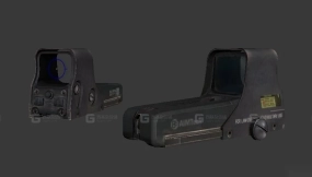 EOTech 552V全息瞄准镜 3D模型-43 EOTech 552V 3D model-43