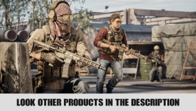 【UE】模块化休闲军事士兵战士任务角色 Modular Casual Military Soldier