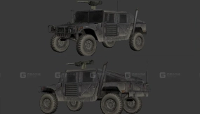 悍马 - Hummer 3D model-16
