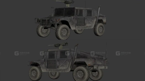悍马 - Hummer 3D model-16