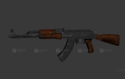 AK47突击步枪-Ak47 3D model-0