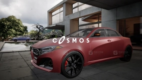 高端轿车02可驾驶动画逼真 High-End Sedan Car 02 Driveable Animated Realistic