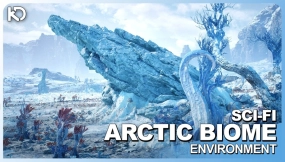 【UE5.6】科幻北极生物群落  Scifi Arctic Biome
